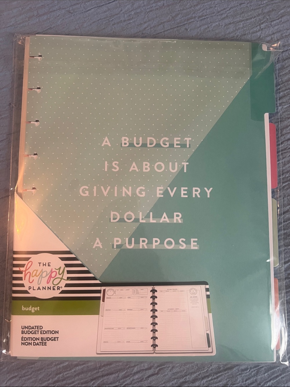 The happy Planner-undated budget edition